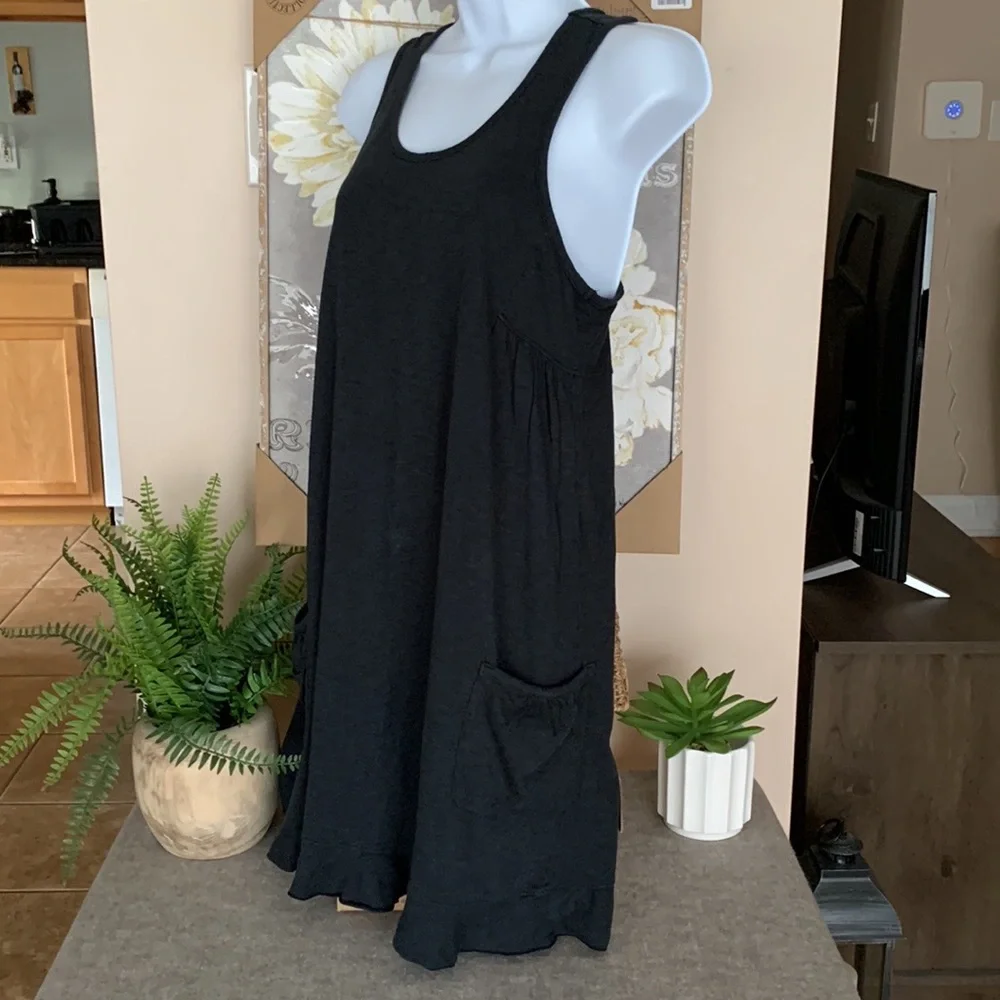ATHLETA Black Racerback Beach Coverup with Pockets S - Picture 3 of 9